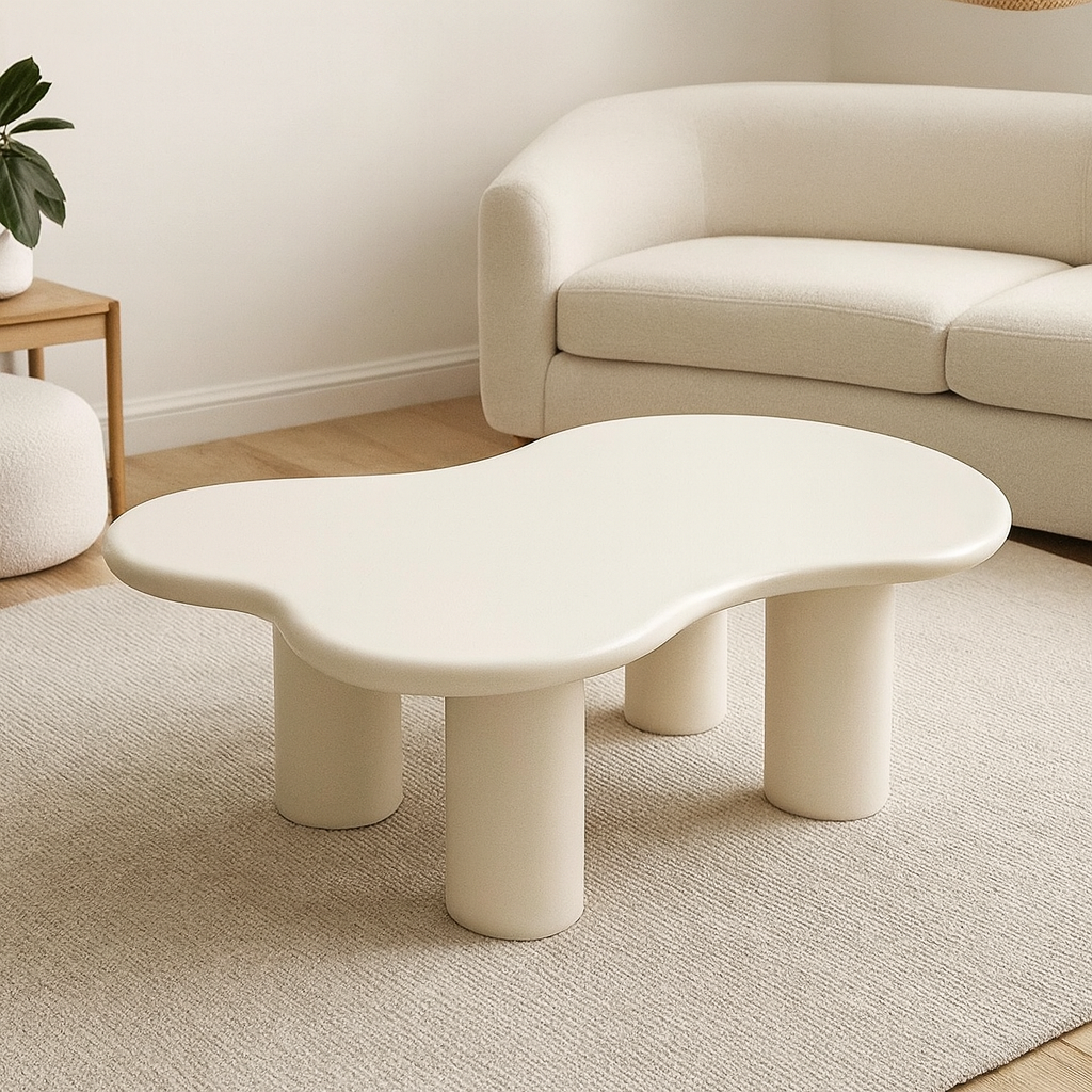 Japandi style cream cloud coffee table – Sayuri