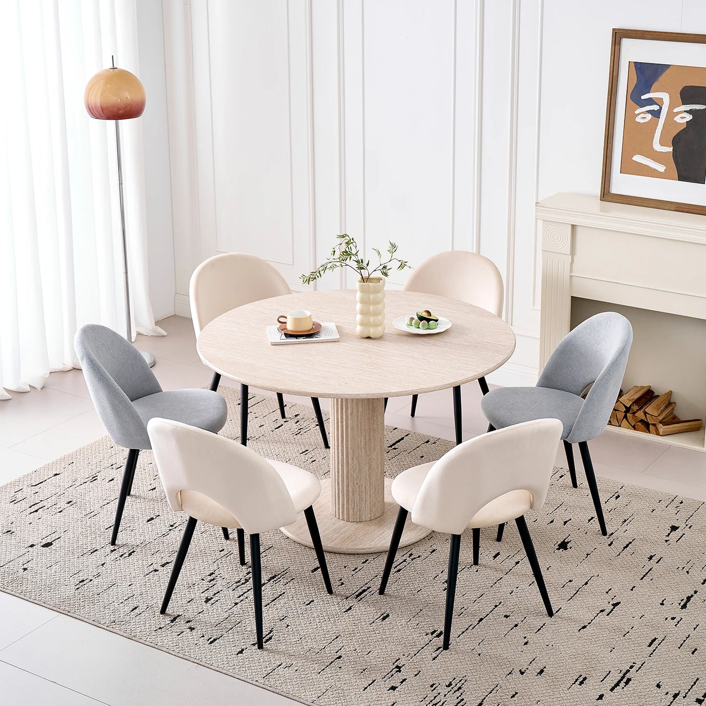 Nordic Style Round Wooden Dining Table – Itsuki