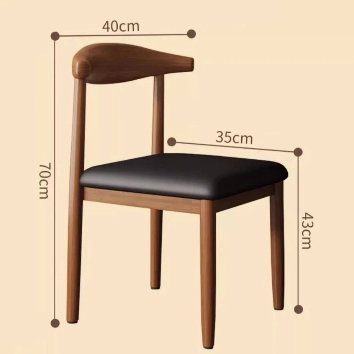 Japandi style dining room chair – Haru