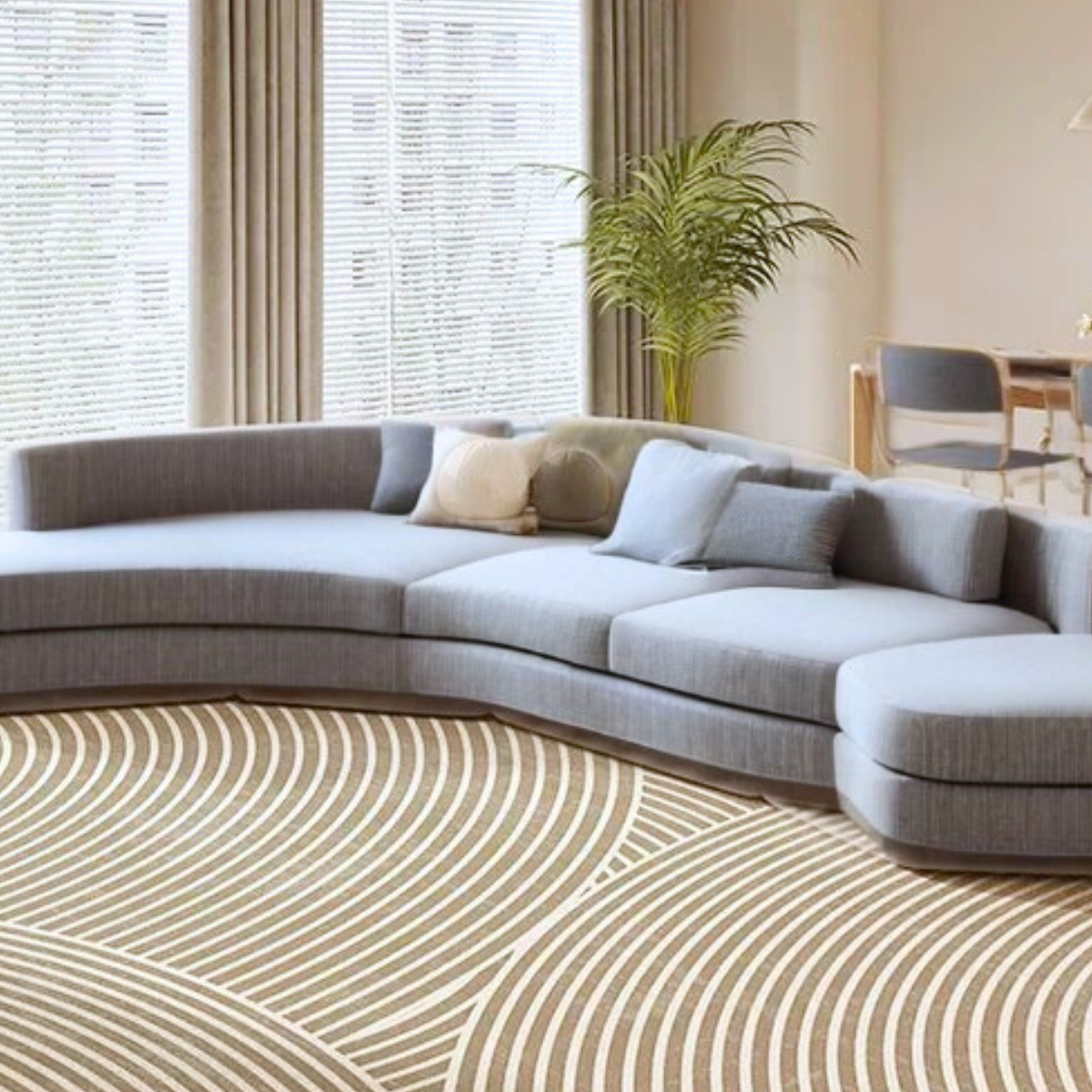 Mei Minimalist Premium Striped Rug