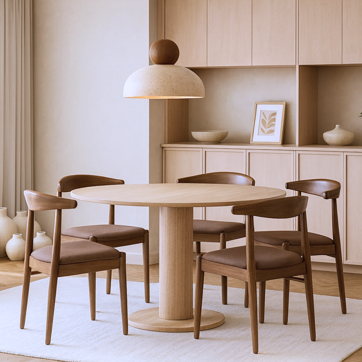 Japandi style dining room chair – Haru