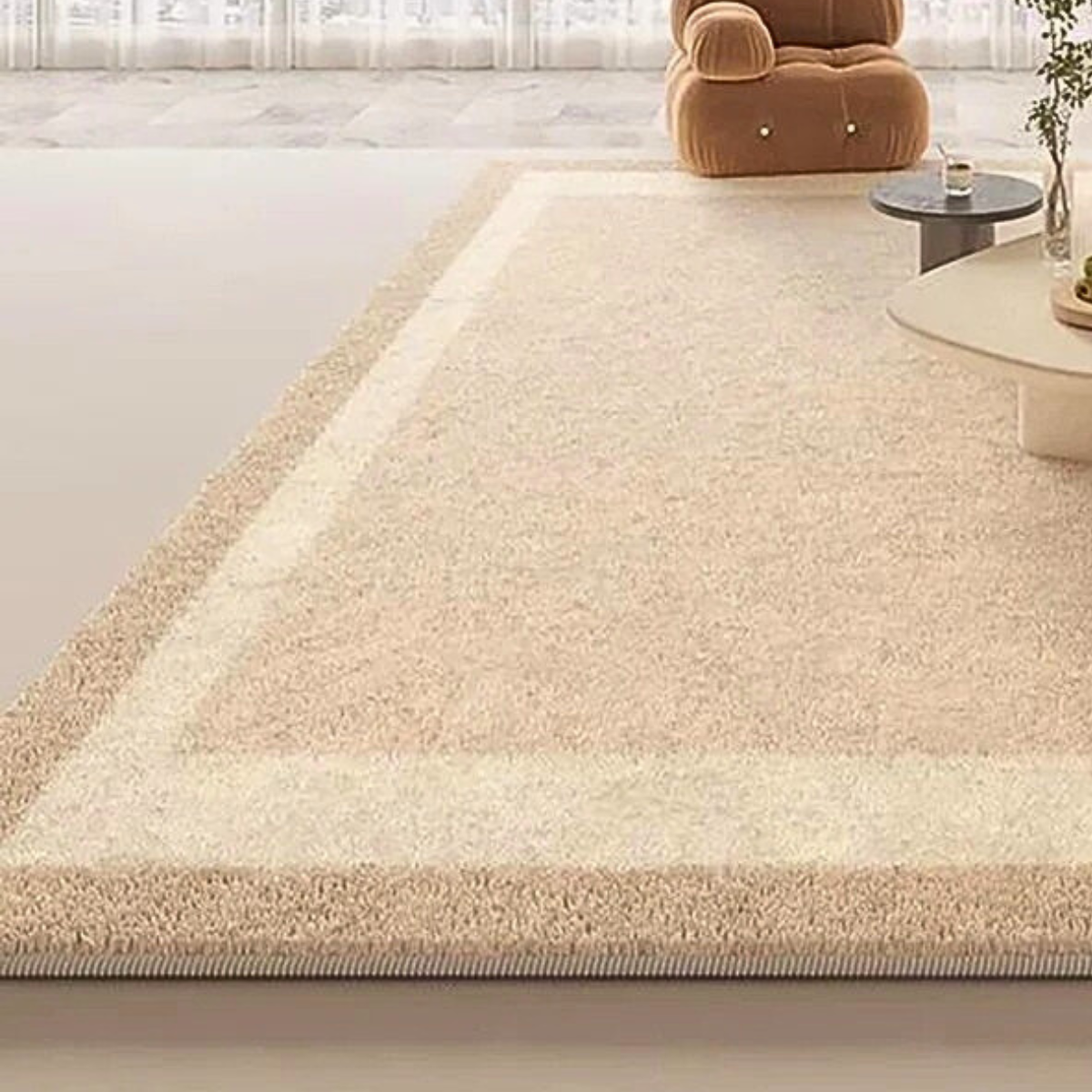 Japandi beige premium rug – Airi