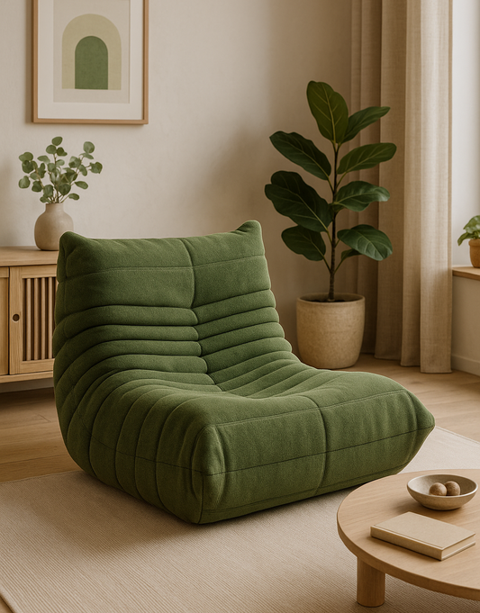 Fauteuil lounge en velours côtelé – Risa