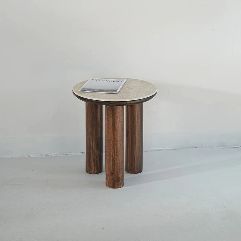 Wabi-sabi wooden side table – Nami