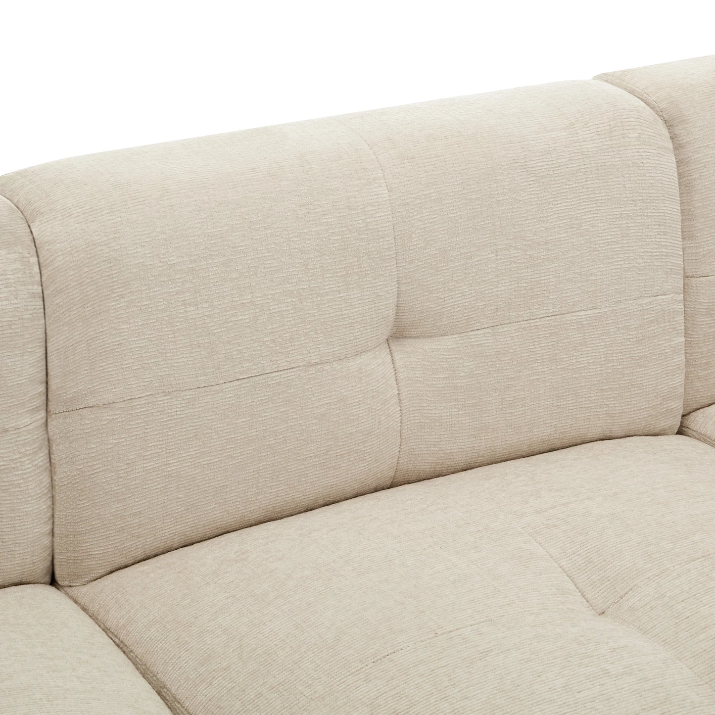 Canapé modulable 3 places avec coffre de rangement – Ren