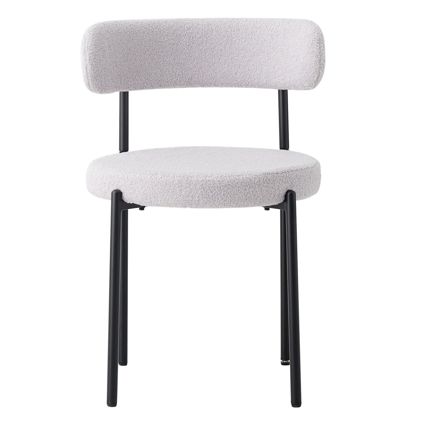 Set of 4 Nordic chairs with terry cloth seat – Yuki