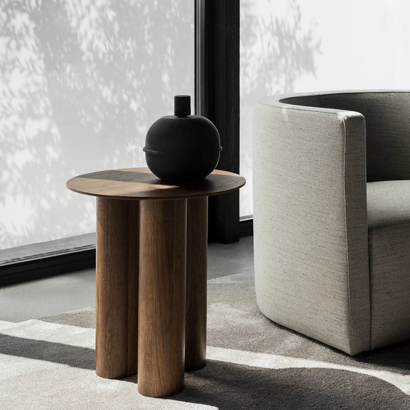Wabi-sabi wooden side table – Nami