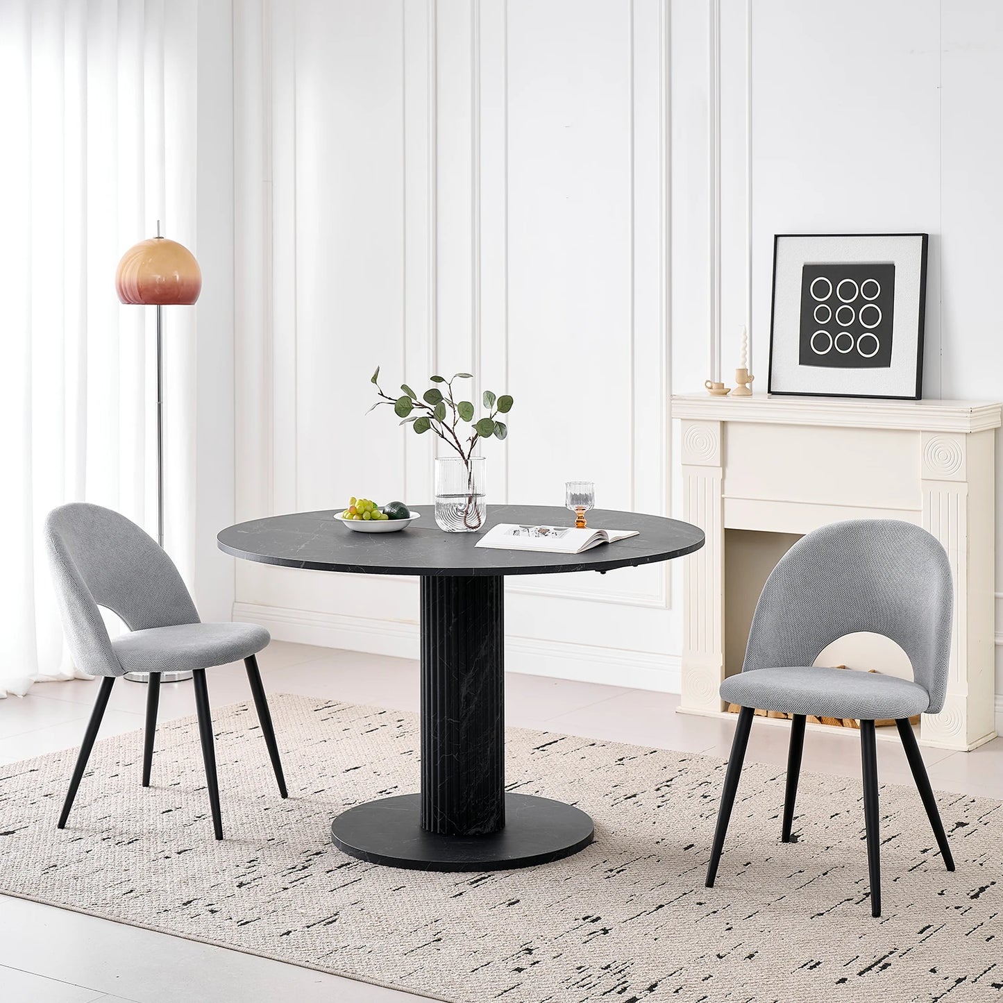 Nordic Style Round Wooden Dining Table – Itsuki