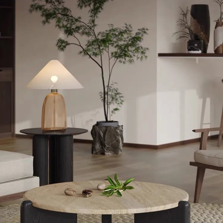 Wabi-sabi wooden side table – Nami