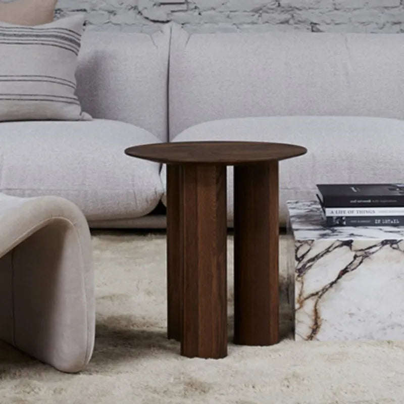 Wabi-sabi wooden side table – Nami