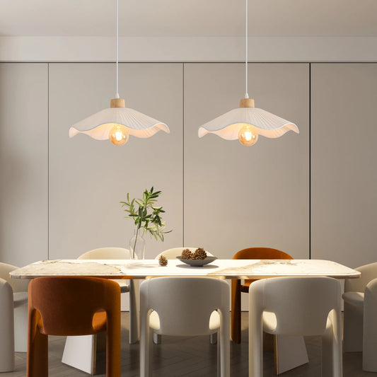 Suspension fleur beige Japandi - Ori