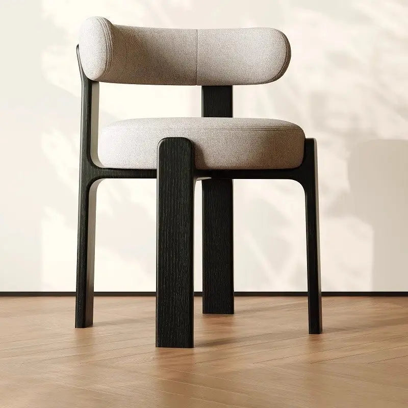 Solid wood dining chair with armrests – Renji