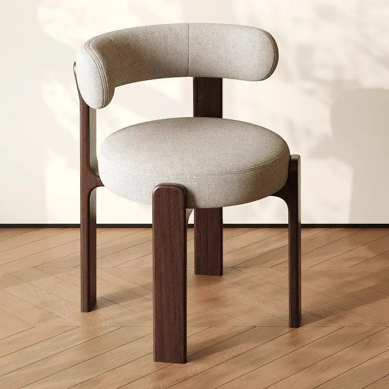 Solid wood dining chair with armrests – Renji