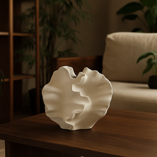 Minimalist ceramic coral vase – Sango