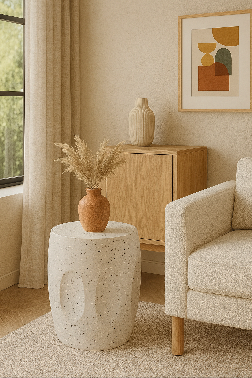 Table d’appoint béton allégé - Rinzo