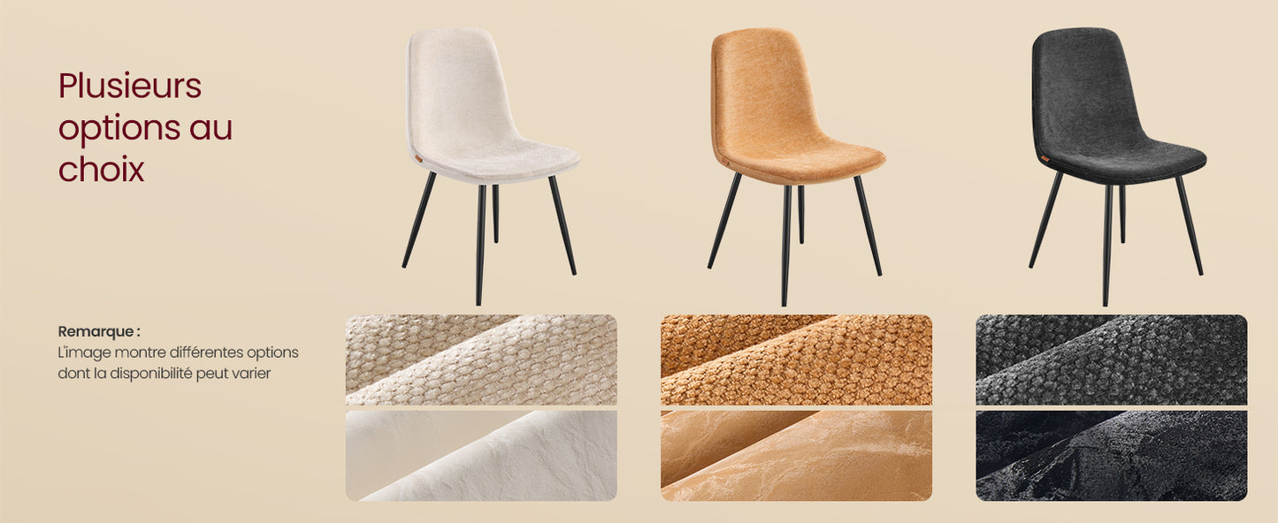 Lot de 4 chaises design contemporaines – Enao