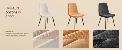 Lot de 4 chaises design contemporaines – Enao