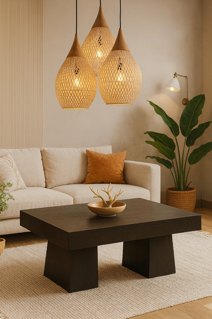 Table basse vintage en bois - Takeru