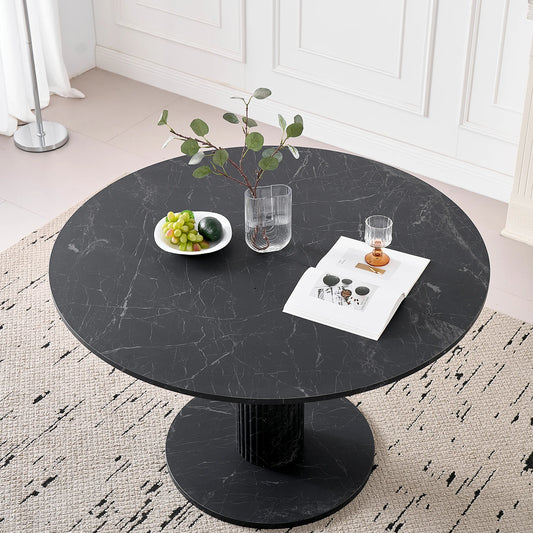 Nordic Style Round Wooden Dining Table – Itsuki