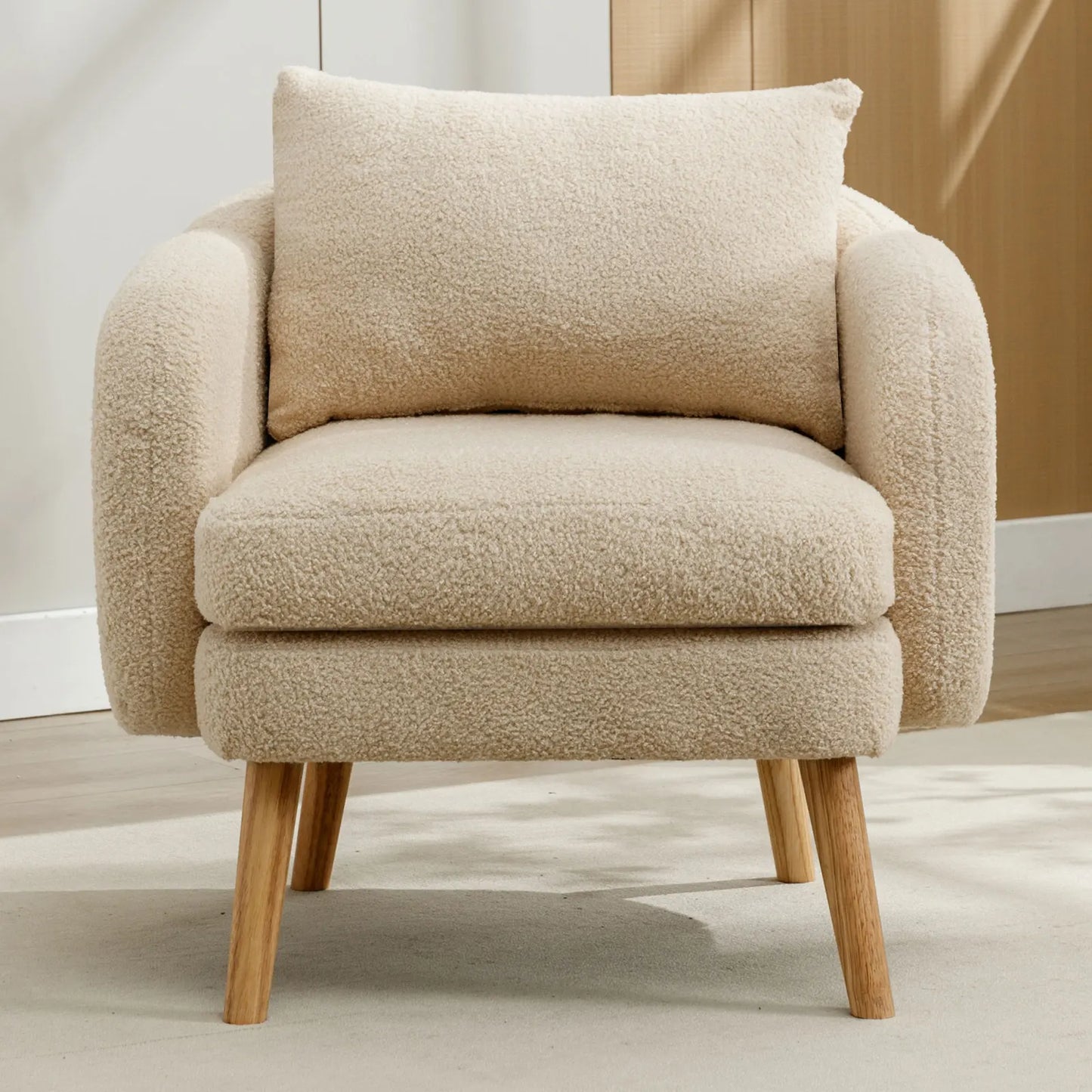 Fauteuil d’appoint en laine bouclée – Naoko