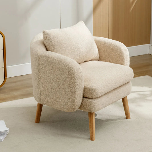 Fauteuil d’appoint en laine bouclée – Naoko