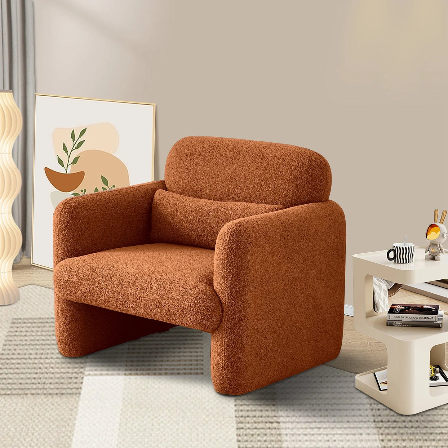 Fauteuil relax en velours doux – Renji