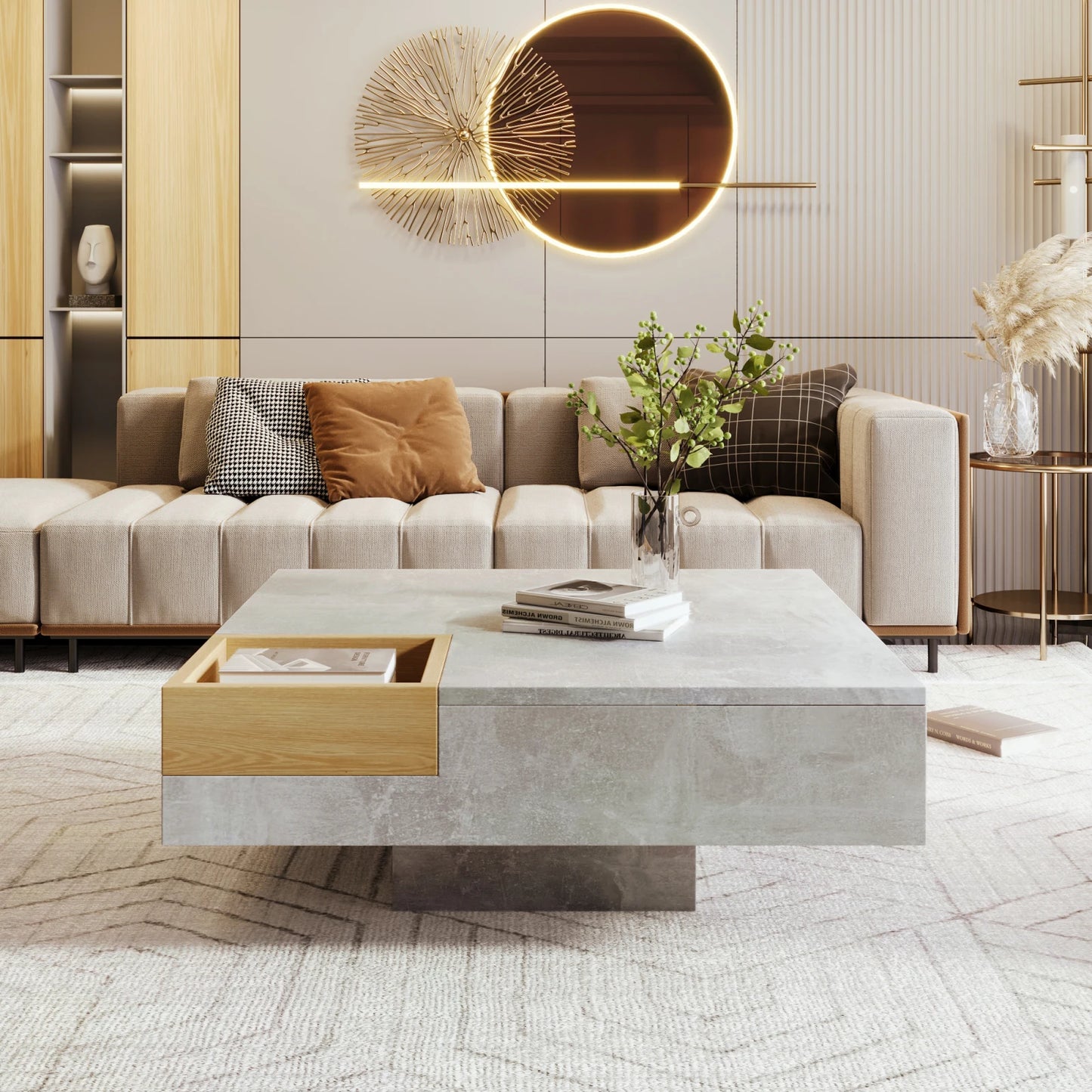 Table basse avec rangement amovible - Natsuo