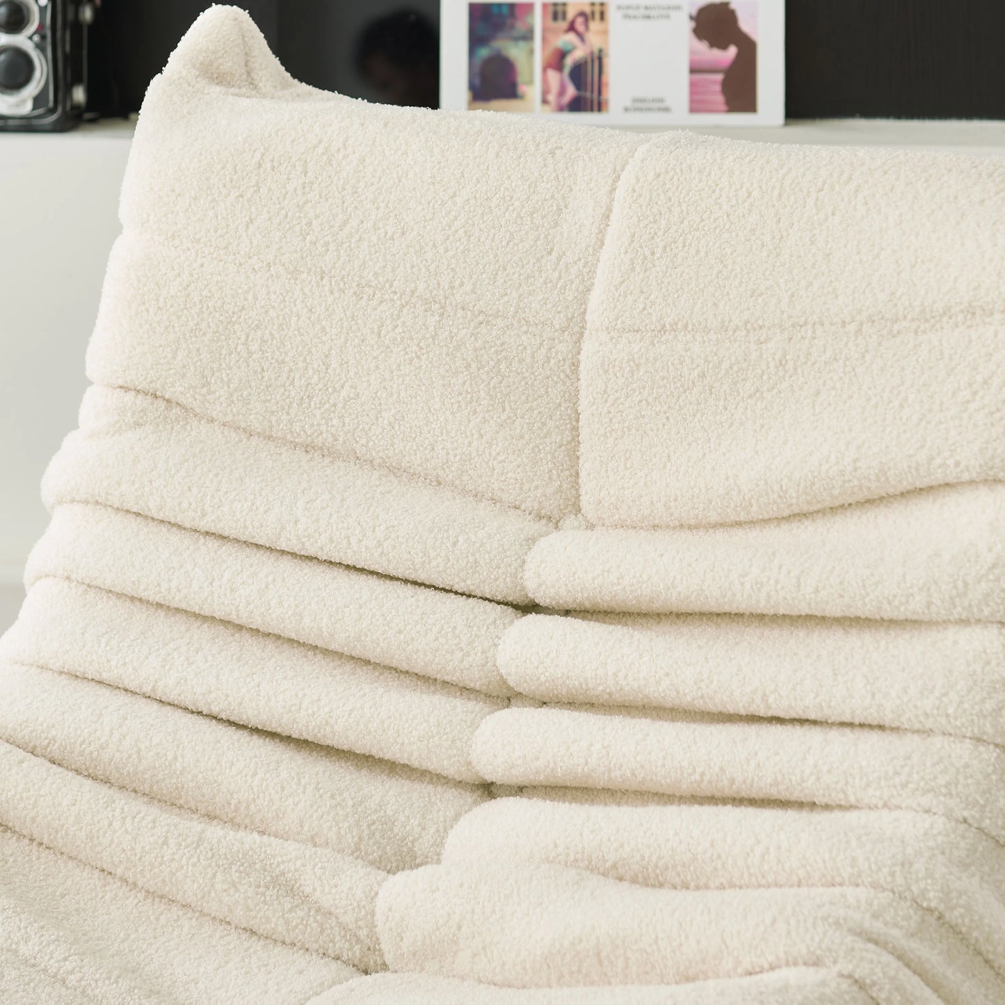 Fauteuil lounge en velours côtelé – Risa