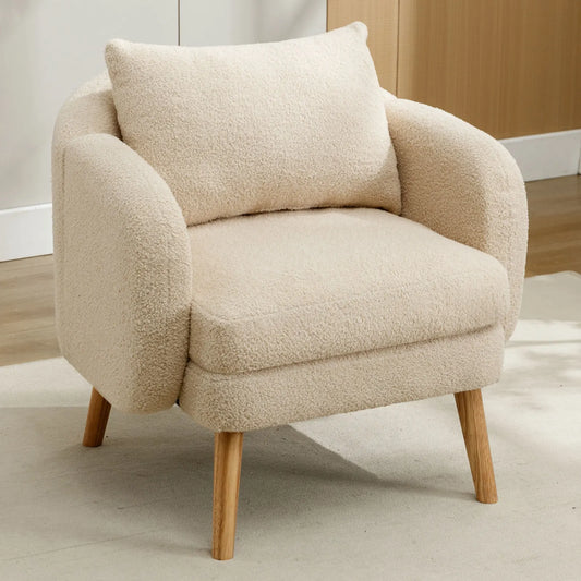 Fauteuil d’appoint en laine bouclée – Naoko