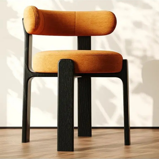 Solid wood dining chair with armrests – Renji