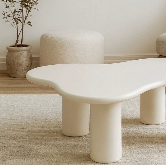 Japandi style cream cloud coffee table – Sayuri 