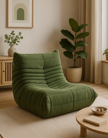 Fauteuil lounge en velours côtelé – Risa