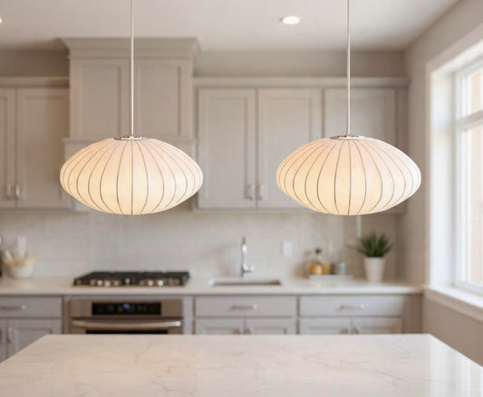 Suspension en soie japonaise plissée – Koharu