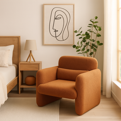 Fauteuil relax en velours doux – Renji