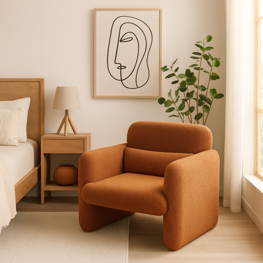 Fauteuil relax en velours doux – Renji