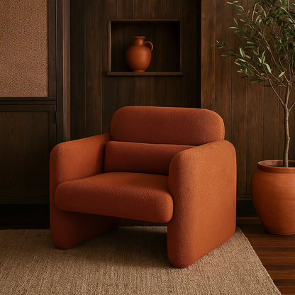 Fauteuil relax en velours doux – Renji