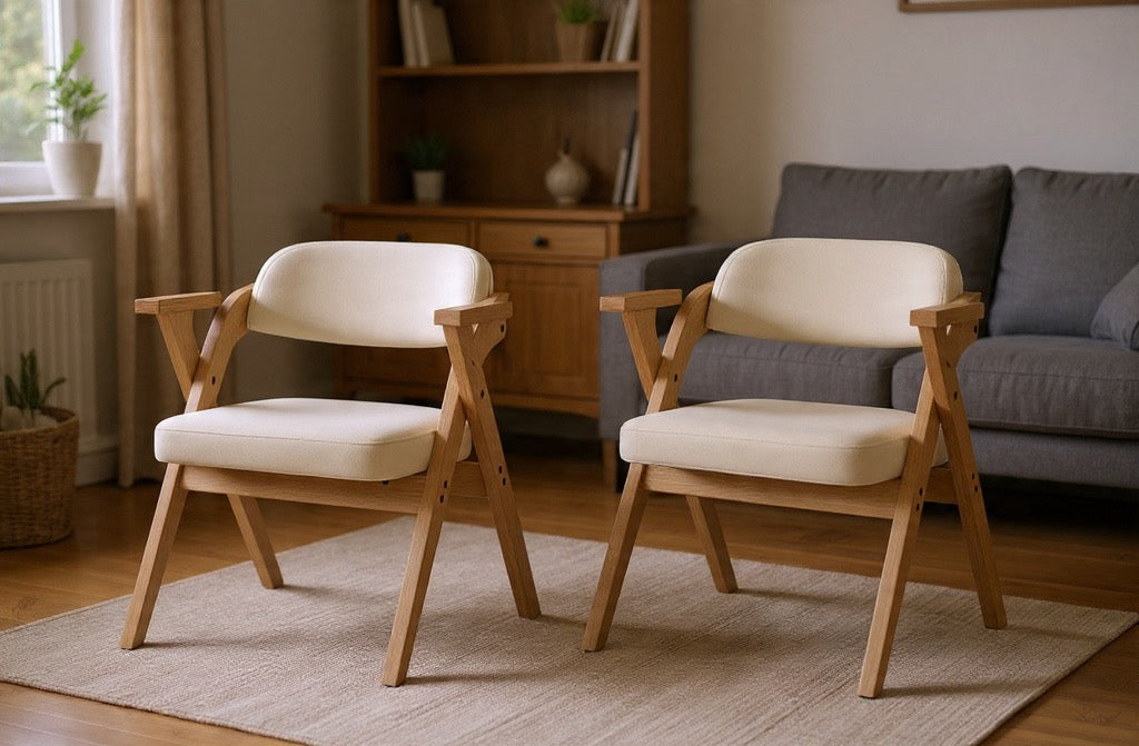 Chaises pliantes scandinaves en bois – Mina