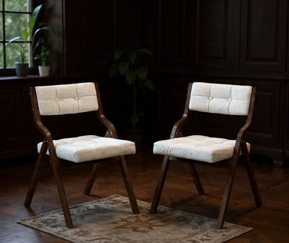 Chaises pliantes avec coussin rembourré (lot de 2) – Naomi