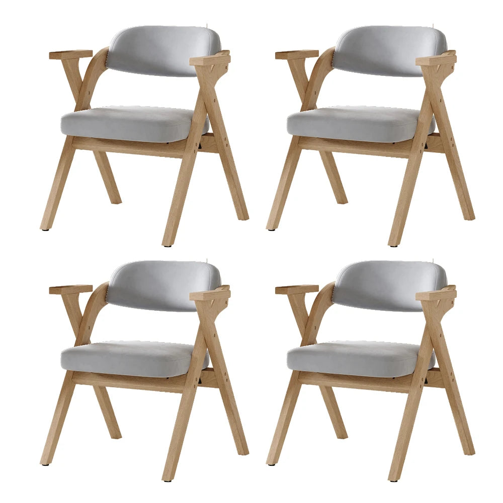 Chaises pliantes scandinaves en bois – Mina