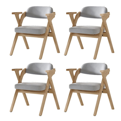 Chaises pliantes scandinaves en bois – Mina