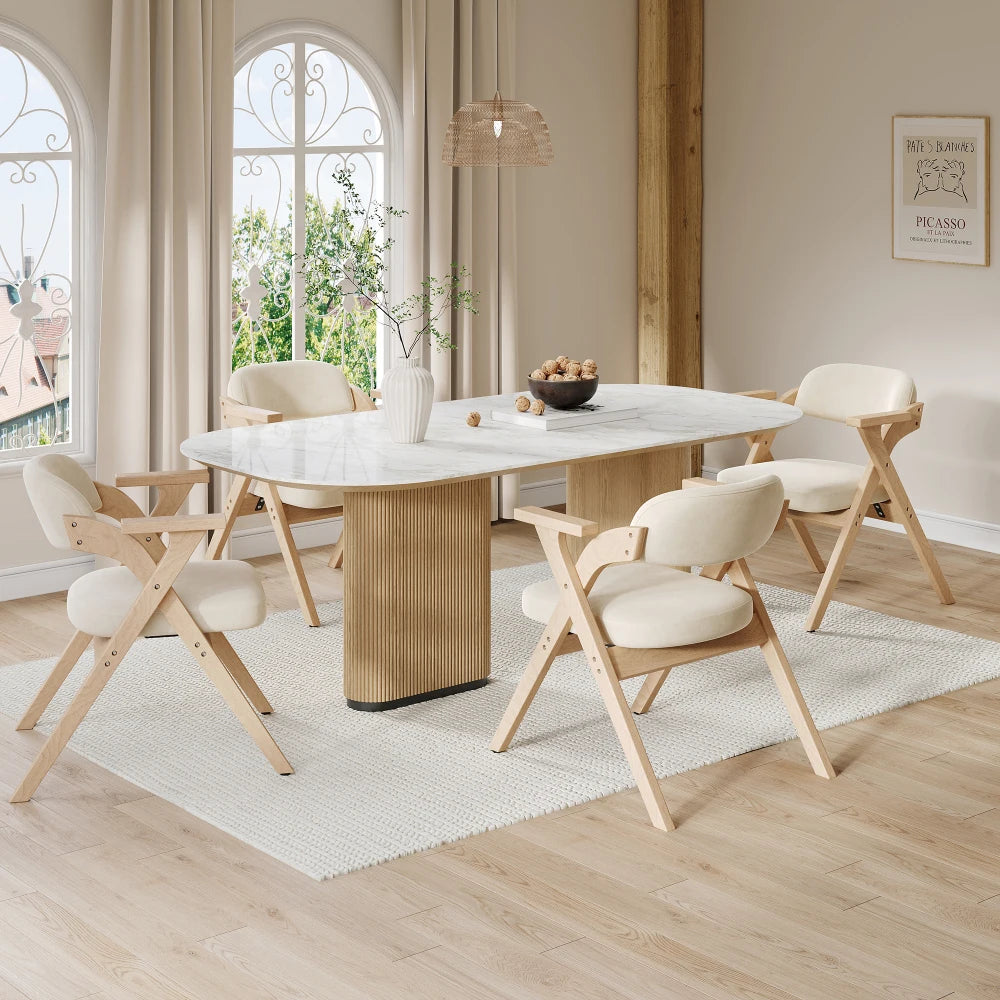 Chaises pliantes scandinaves en bois – Mina