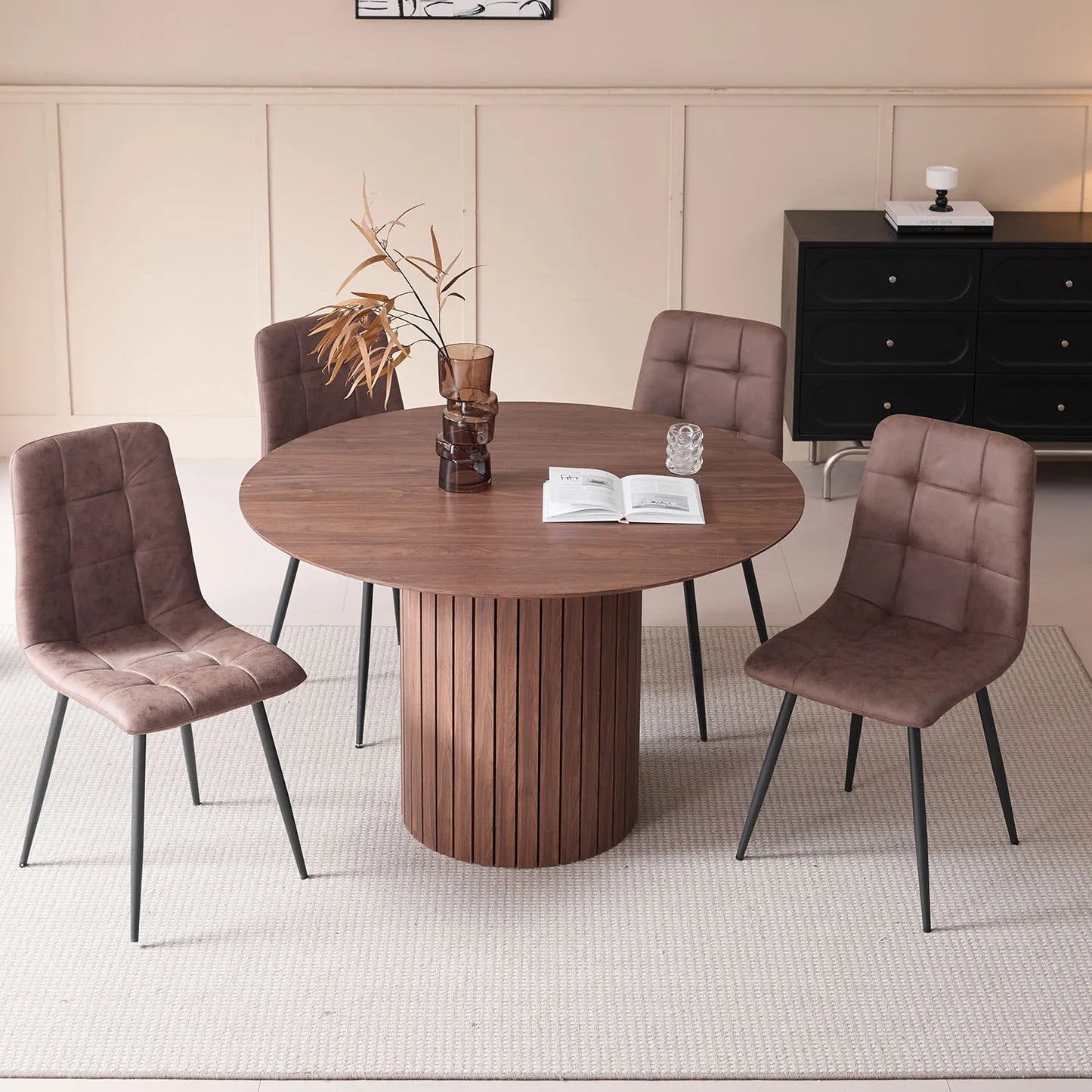 Table à manger ronde en bois - Ritsu