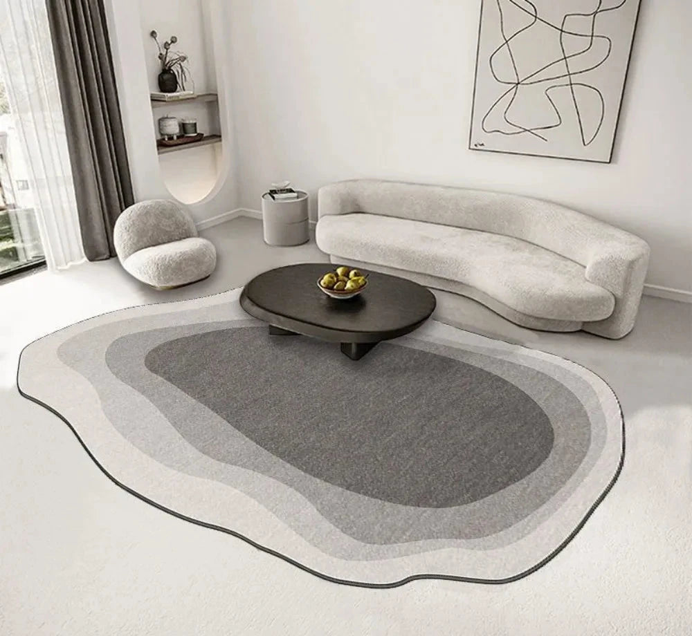 Tapis premium style Wabi-Sabi aux formes organiques – Saki