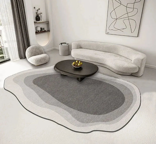 Tapis premium style Wabi-Sabi aux formes organiques – Saki