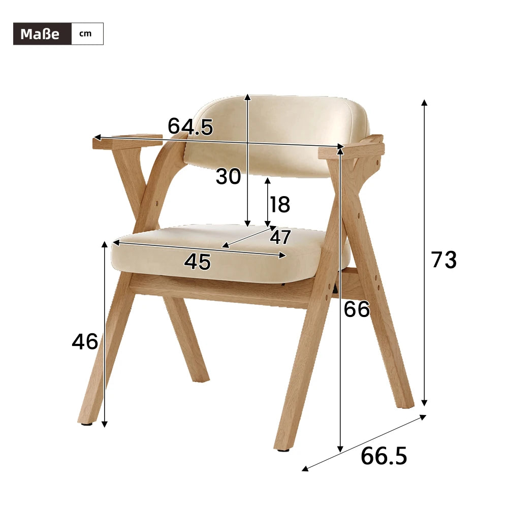 Chaises pliantes scandinaves en bois – Mina