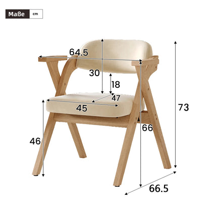 Chaises pliantes scandinaves en bois – Mina