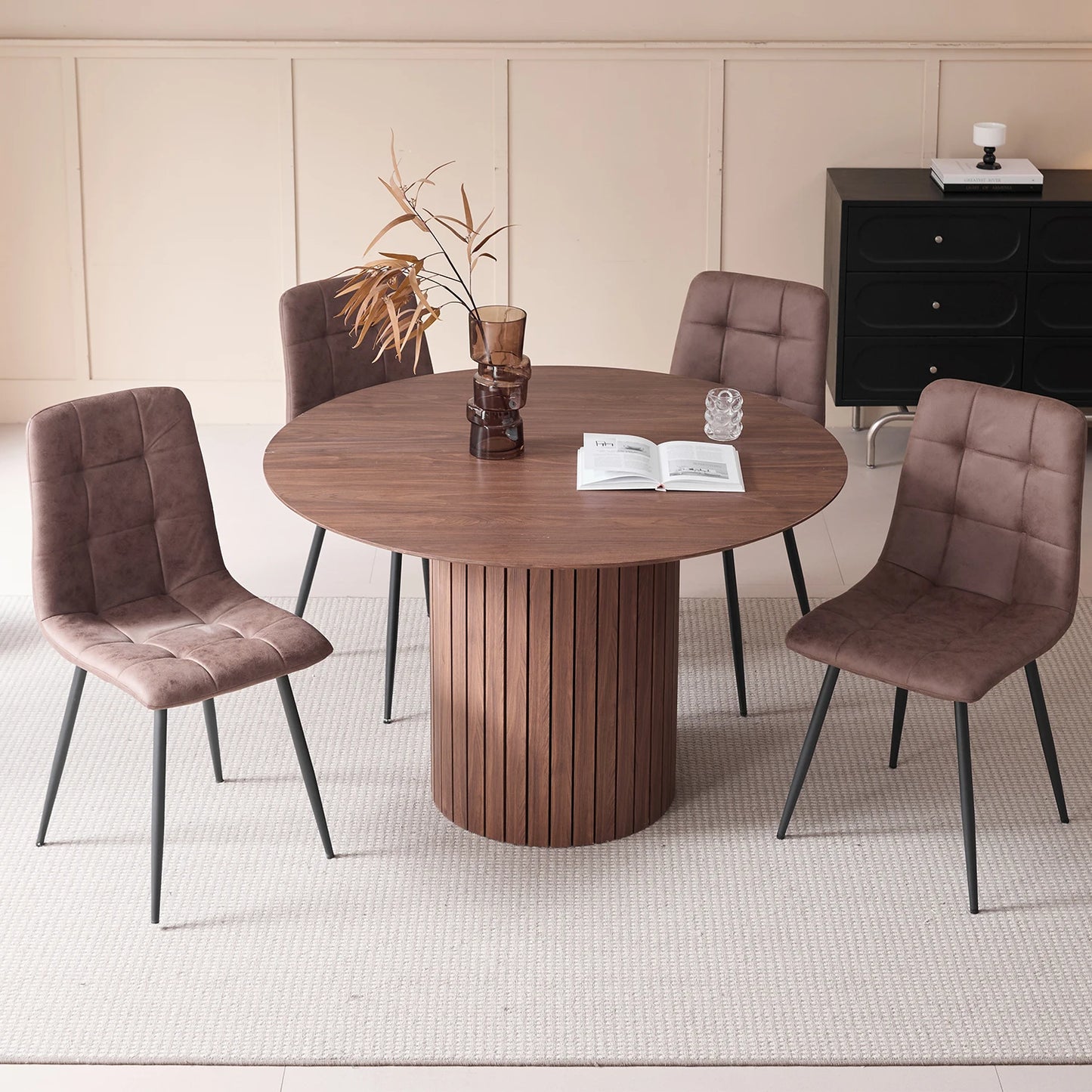 Table à manger ronde en bois - Ritsu