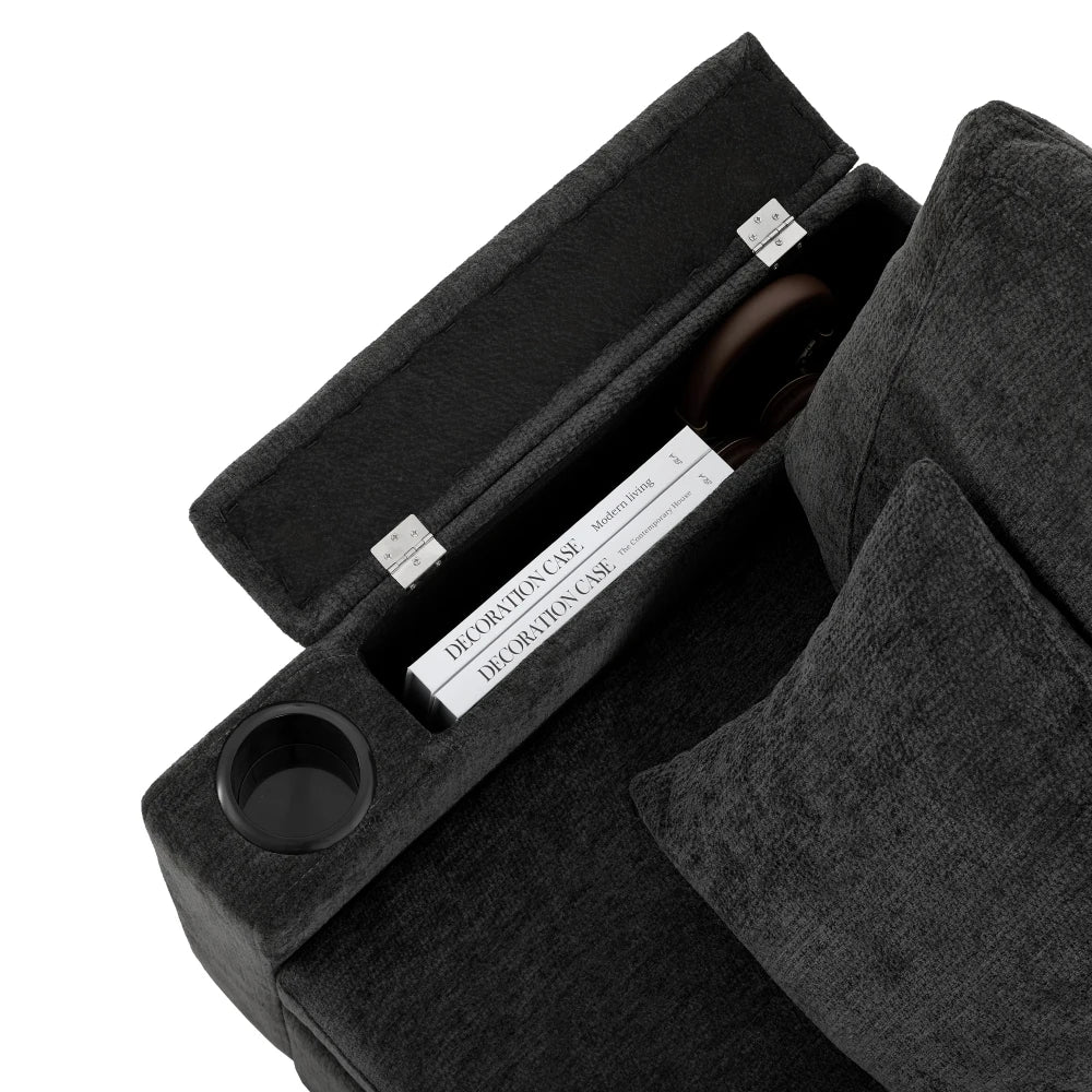 Canapé d’angle multifonction avec rangement – Kairu