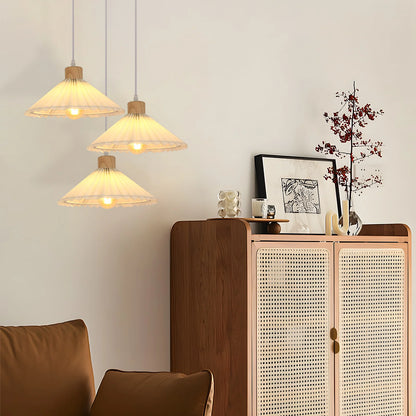 Japandi-style 3-head pendant light - Ryu