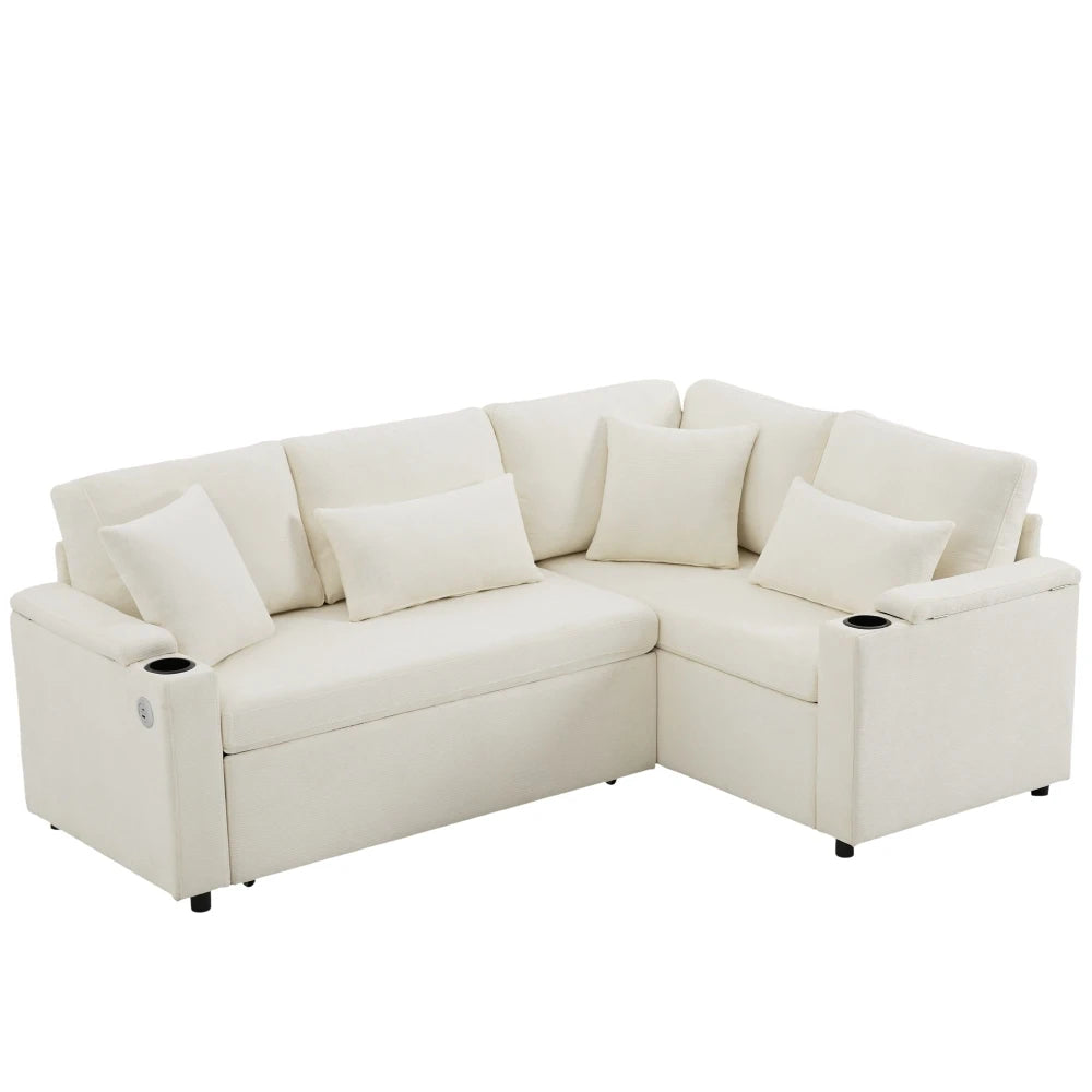 Canapé d’angle multifonction avec rangement – Kairu